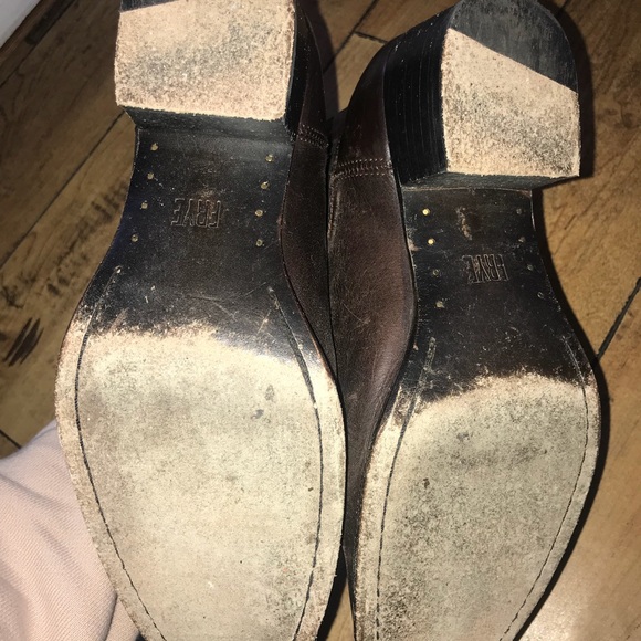 Dark/Chestnut Brown Frye Dara Boots - Picture 3 of 3